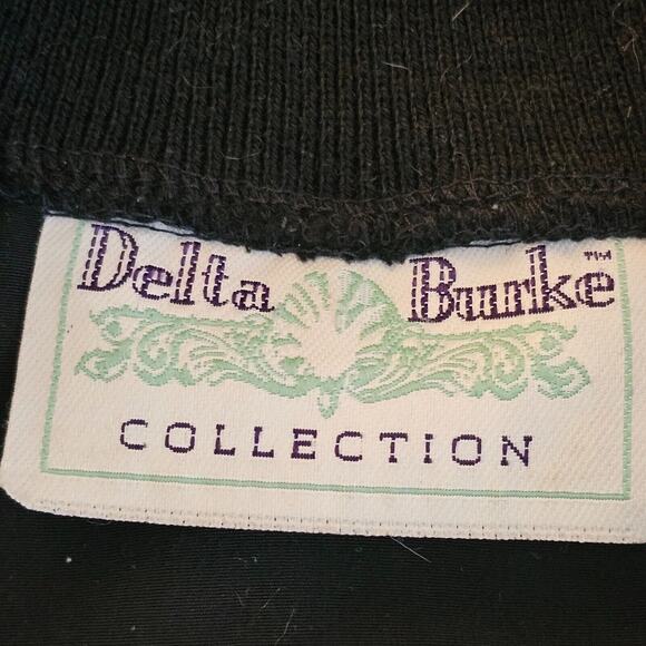 Vintage Delta Burke Embroidered Leopard Full Zip Track Jacket Size 1X XL Womens - Picture 5 of 8